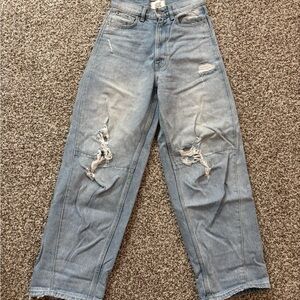 Urban Outfitters BDG Ripped High Rise Extreme Baggy Jeans size 24